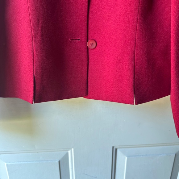 Women's Talbots 100% Wool Red blazer jacket Size 6 100% Wool. - Picture 8 of 15